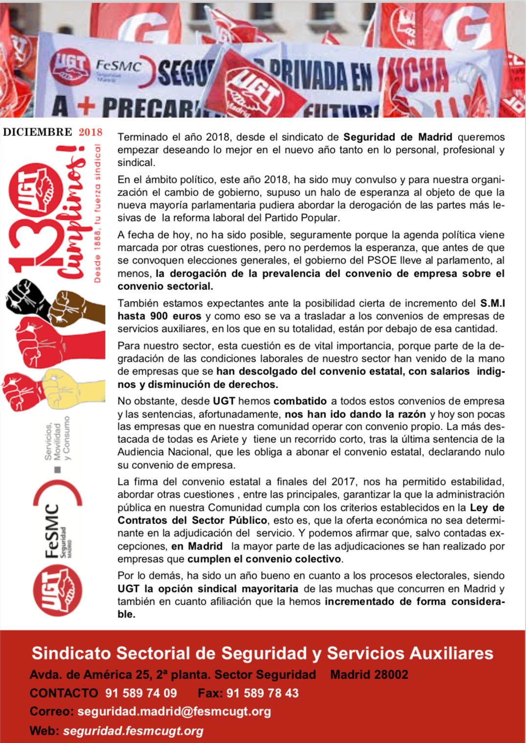 Revista Seguridad madrid diciembre 2018